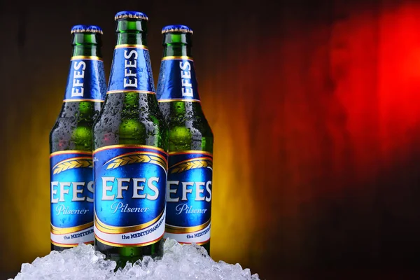 Üç şişe Efes Pilsener — Stok fotoğraf