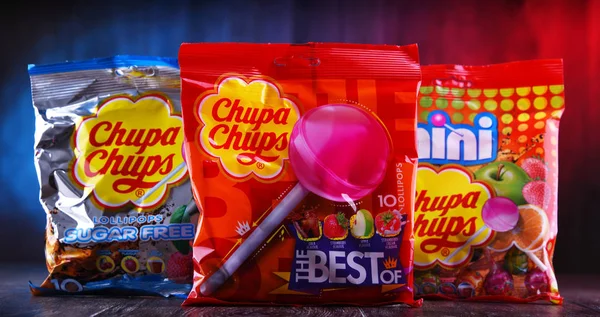 Packages of Chupa Chups confectionery — Stock Photo, Image