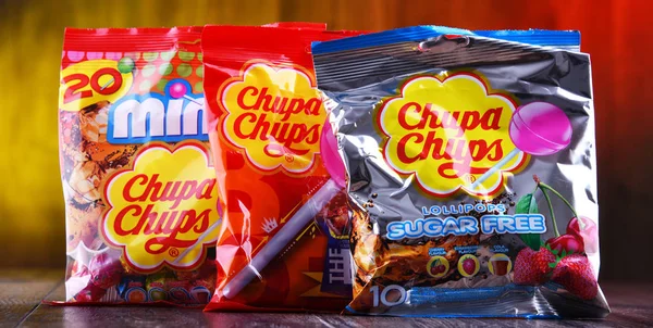 Packages of Chupa Chups confectionery — Stock Photo, Image