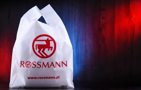 Rossmann bevásárlótáska — Stock Fotó