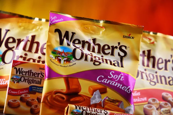 Paquets de bonbons originaux Werther — Photo