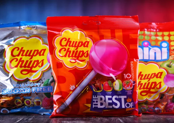 Packages of Chupa Chups confectionery — Stock Photo, Image