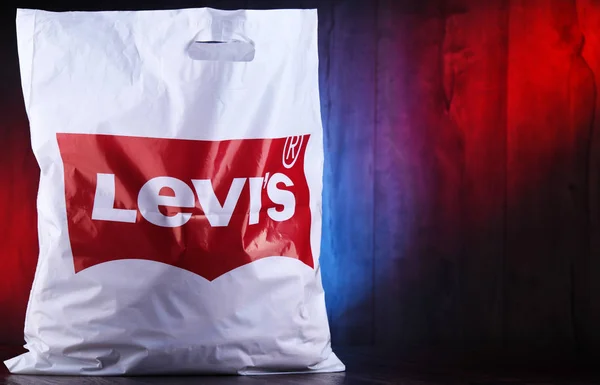 Originele levi's winkel Bag — Stockfoto