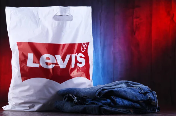 Originele levi's winkel Bag — Stockfoto