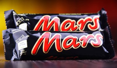 Mars 'ın çikolataları, Mars Anonim Şirketi ürünleri. 