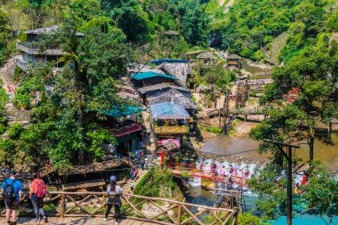 Vietnam 'ın Lao Cai eyaletindeki Sapa yakınlarındaki Kedi Köyü