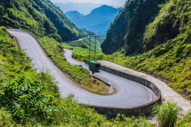 Vietnam, Ha Giang vilayetinin manzarası.