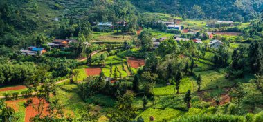 Vietnam, Ha Giang vilayetinin manzarası.