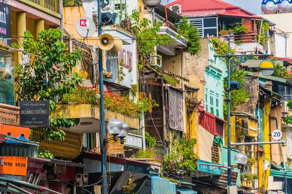 Architektura Hanoi Old Quarter, Wietnam — Zdjęcie stockowe