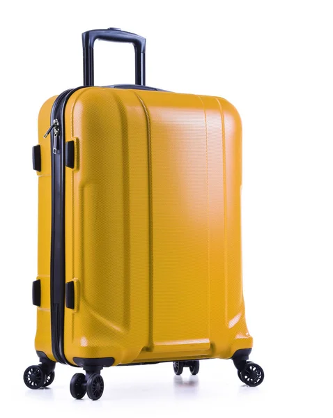 白色背景的旅行行李箱 — 图库照片
