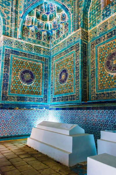 Shah-i-Zinda, egy Necropolis a Samarkand, Üzbegisztán — Stock Fotó