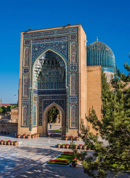 Guri Amir, az ázsiai hódító Timur mauzóleum Samarkand-ban — Stock Fotó