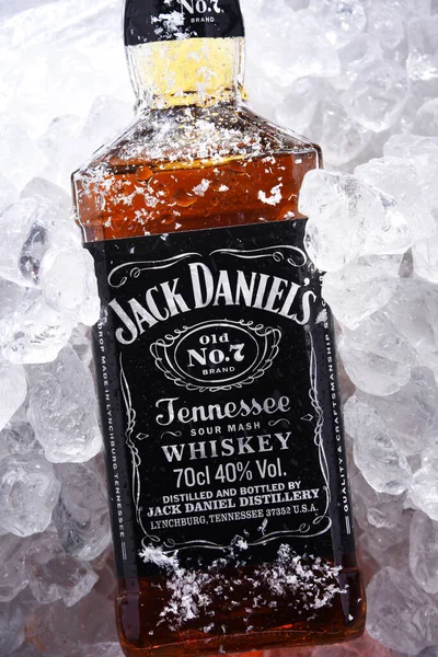 Poznan Pol May 2020 Bottle Jack Daniel Brand Best Selling — Stock Photo, Image