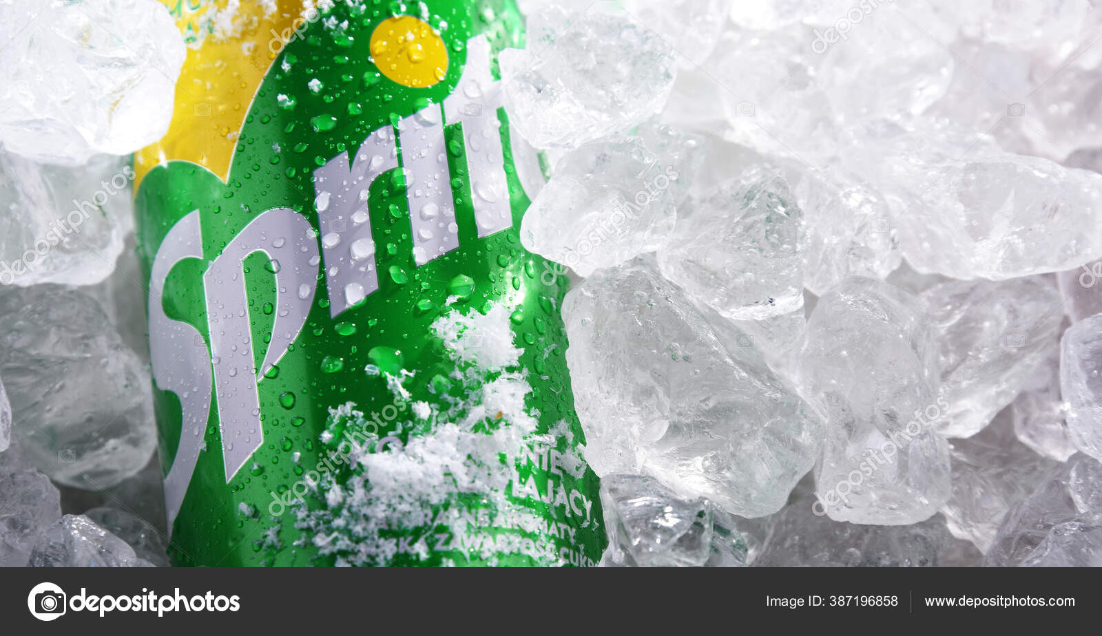 Poznan pol jun 2020 can sprite brand soft drink created stock