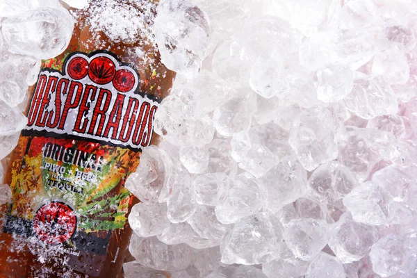 Poznan Pol Mai 2020 Flaschen Desperados Pale Pils Aromatisiert Mit — Stockfoto