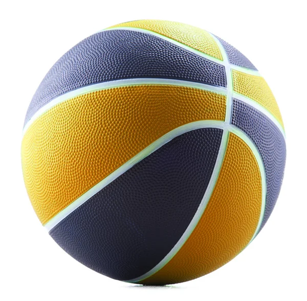 Basketbal Izolované Bílém Pozadí — Stock fotografie