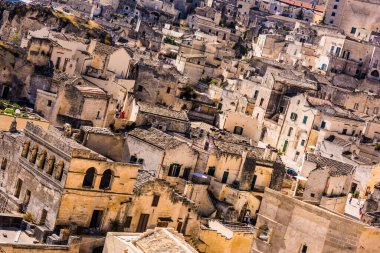 Matera, Basilicata, İtalya 'nın anıtsal mimarisi.