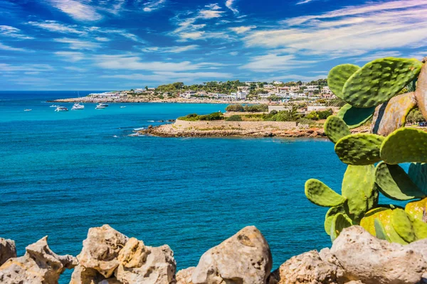 Ακτογραμμή Κοντά Στη Santa Maria Leuca Apulia Ιταλία — Φωτογραφία Αρχείου