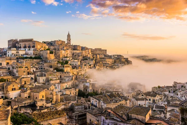 Vista Panorâmica Matera Basilicata Itália — Fotografia de Stock