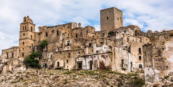 Ruïnes Van Craco Een Spookstad Provincie Matera Basilicata Italië — Stockfoto