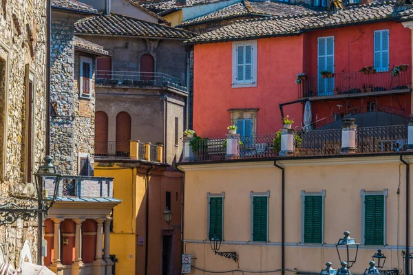 Architectuur Van Narni Een Oude Heuvelstad Gemeente Umbrië Centraal Italië — Stockfoto