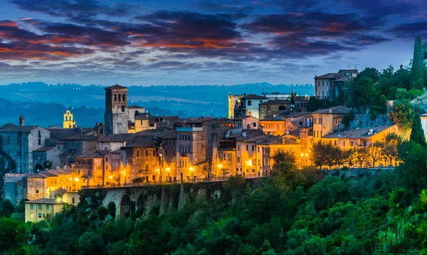 意大利中部的纳尼 一个古老的山城和翁布里亚公社 — 图库照片
