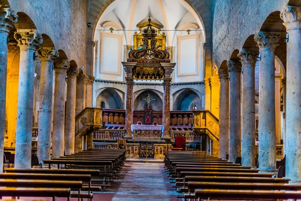 Narni Italië Sep 2020 Interieur Van Kathedraal Saint Juvenal Narni — Stockfoto