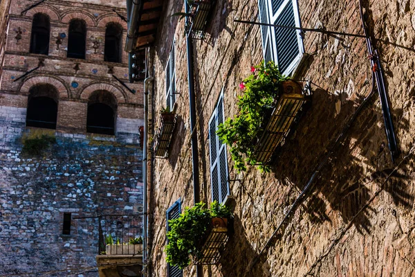 Architectuur Van Narni Een Oude Heuvelstad Gemeente Umbrië Centraal Italië — Stockfoto