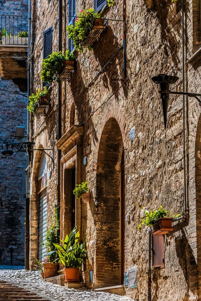 Architecture Narni Une Ancienne Colline Commune Ombrie Dans Centre Italie — Photo