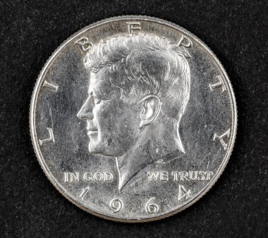 John Fitzgerald kennedy 1964 gümüş yarım doları sikke
