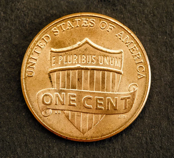 Monety Cent Amerykański Dolar Usa Postacią Lincoln Powrót — Zdjęcie stockowe