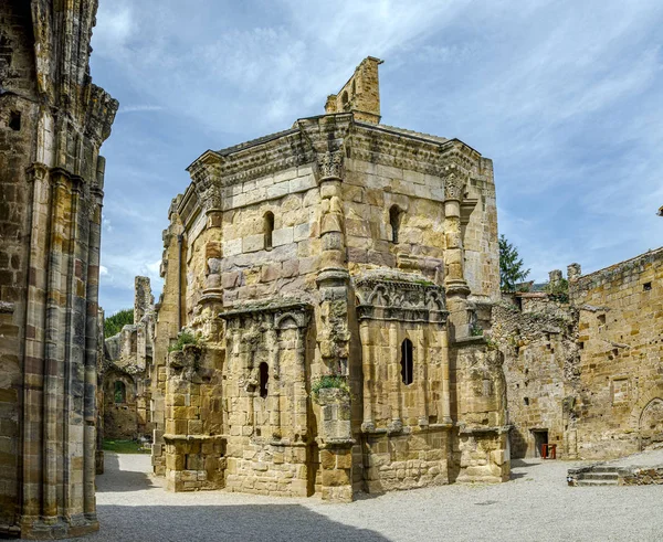 Old stone ruins of the abbey of Alet les Bains in Aude, France — Stock Photo, Image