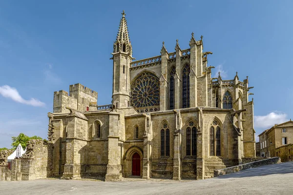 Carcassonne, frankreich, unesco. Kathedrale — Stockfoto