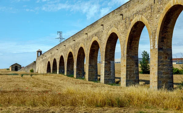 Acquedotto Noain Vicino Pamplona Città Navarra Spagna — Foto Stock