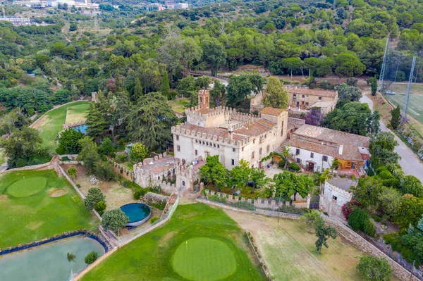 Godmar Şatosu Spanyolca Godmar Castle Spanya Nın Badalona Kentinin Pomar — Stok fotoğraf