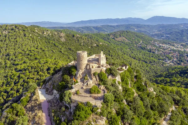 Zamek San Vicente Burriac Cabrera Mar Barcelona Hiszpania — Zdjęcie stockowe