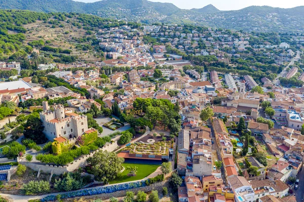 Village Vilasar Dalt Раніше San Gines Vilasar Муніципалітет Каталонії Іспанія Стокове Фото