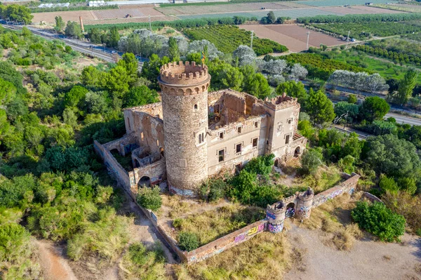 Santa Coloma Cervello Spain August 2020 Medieval Castle Catalonia Constructed — Stock Photo, Image