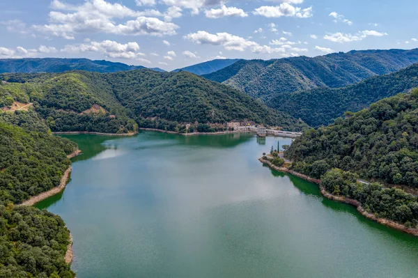 Vista Barragem Reservatório Sau Rio Ter Província Girona Catalunha Espanha — Fotografia de Stock