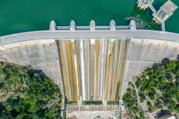 Widok Tamy Zbiornika Wodnego Sau Ter River Prowincji Girona Katalonia — Zdjęcie stockowe