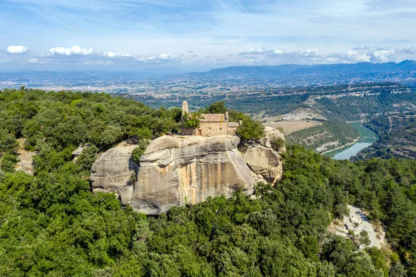 Sant Feliu Savassona Una Chiesa Romanica Tavernoles Osona Inclusa Nell — Foto Stock