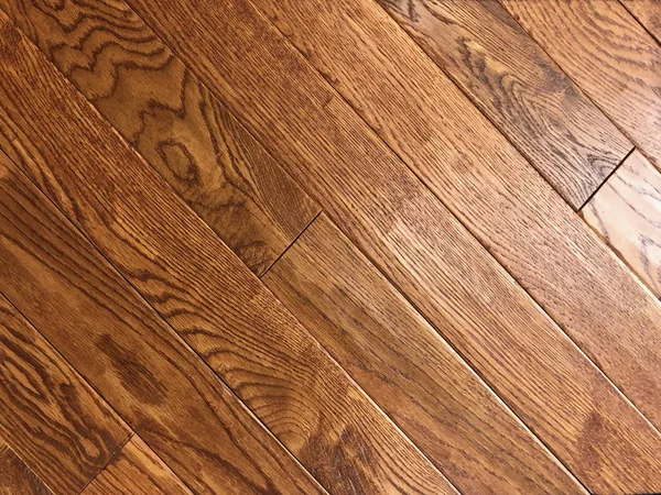 新安装的硬木地板 — 图库照片