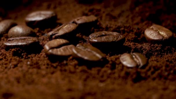 Grão Café Torrado Com Fumaça — Vídeo de Stock