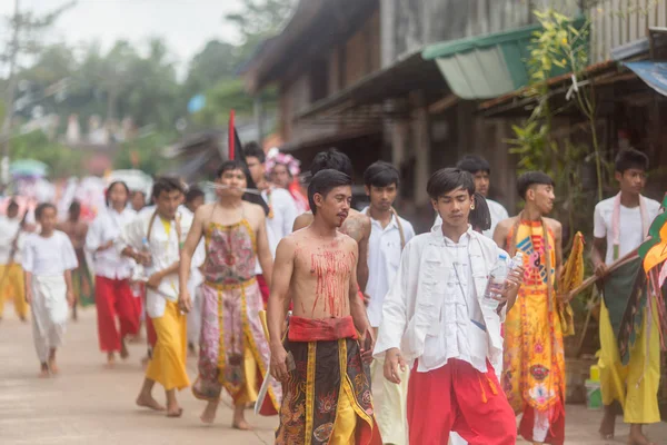 Trang Thailandia Ottobre 2018 Dio Cinese Medium Spirituale Durante Festival — Foto Stock