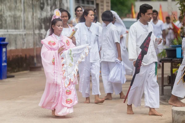 Trang Thailand October 2018 Chinese God Mercy Guan Yim Spiritual — Stock Photo, Image