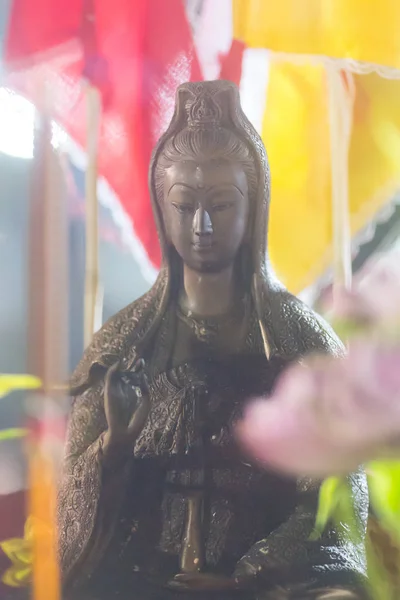 Trang Tailândia Outubro 2018 Estátua Deus Chinês Guan Santuário Tai — Fotografia de Stock