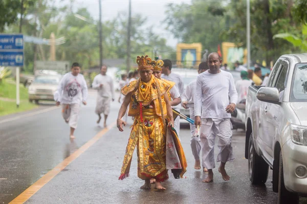 Trang Thailandia Ottobre 2018 Dio Cinese Monkey King Cammina Spiritualmente — Foto Stock