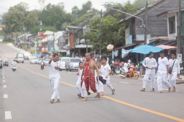 Trang Thailandia Ottobre 2018 Dio Cinese Medium Spirituale Durante Festival — Foto Stock