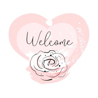 Romantik gül sınır tasarlamak