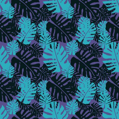 tropikal çiçek seamless modeli